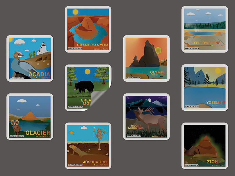 Custom National Park Stickers